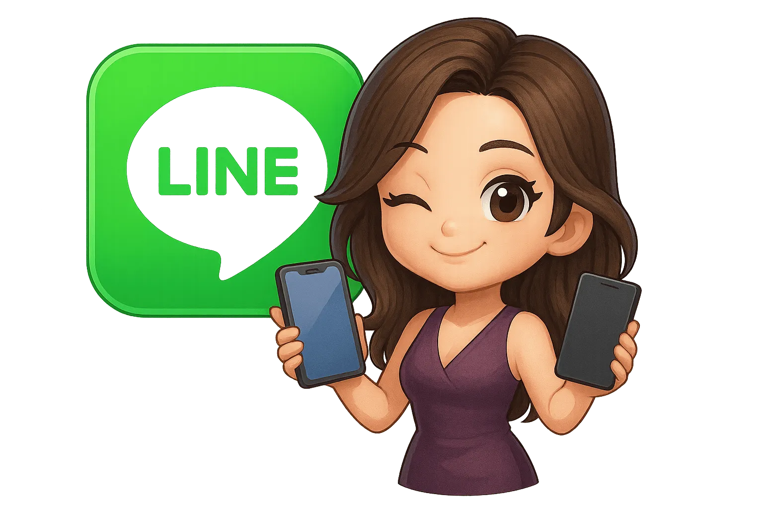 錢女友 LINE 客服示意圖