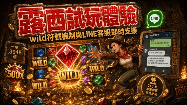 QT電子露西試玩體驗：wild符號機制與LINE客服即時支援