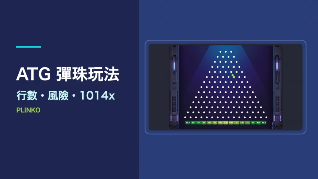 ATG 彈珠玩法｜Plinko行數、風險與1014x倍率怎麼看