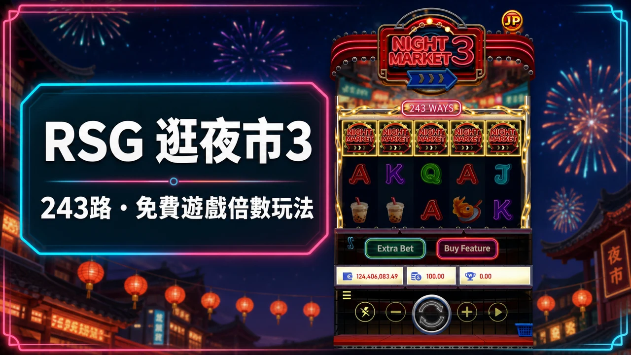 RSG 逛夜市3怎麼玩？243路、免費遊戲倍數與5200X規則